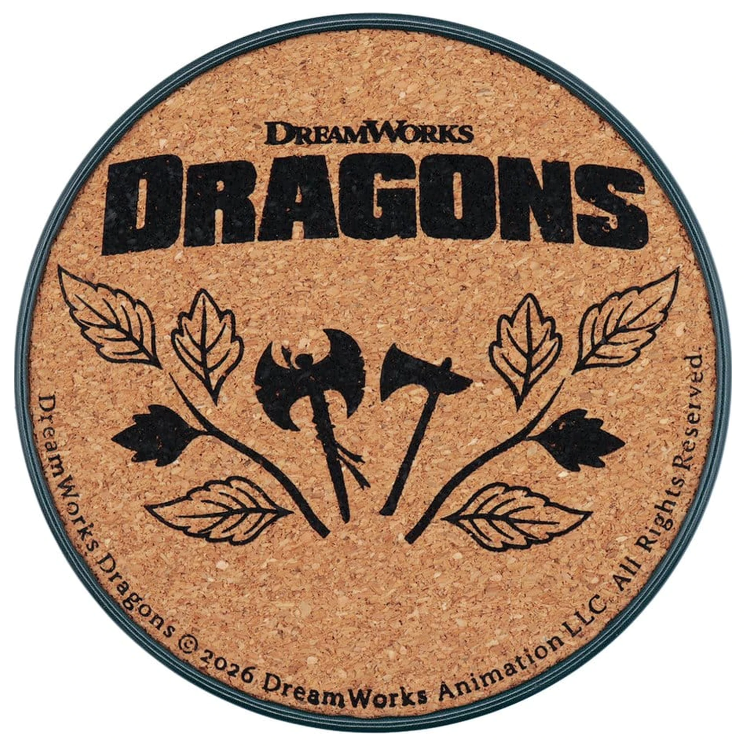 How to Train Your Dragon Coaster 4-Pack Dragon Printed Metal product photo