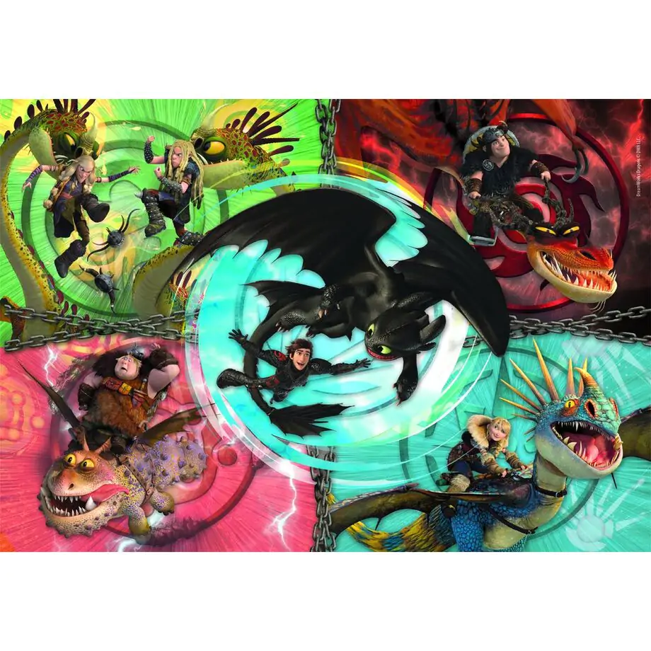 How to Train Your Dragon puzzle 104pcs product photo