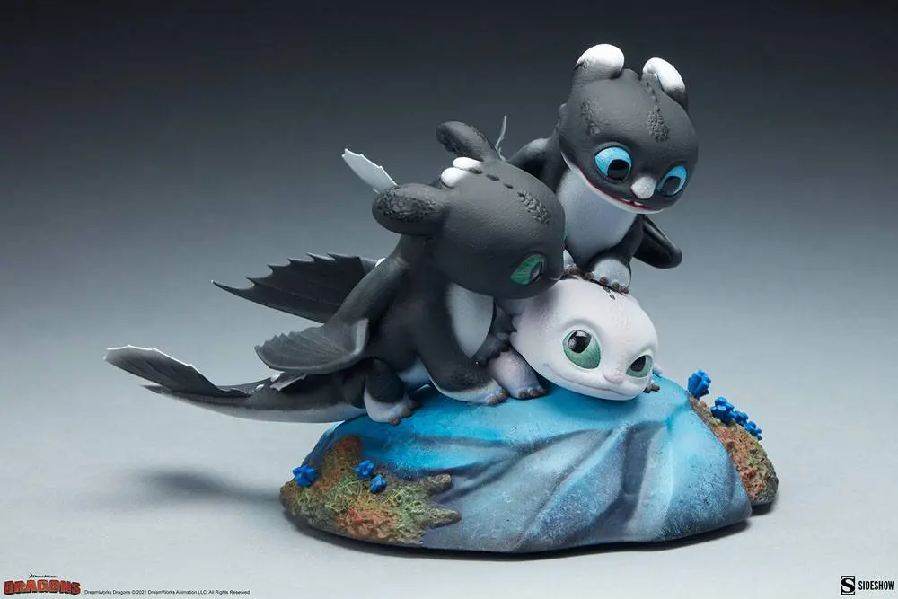 How to Train Your Dragon: The Hidden World Statue Dart, Pouncer and Ruffrunner 15 cm termékfotó