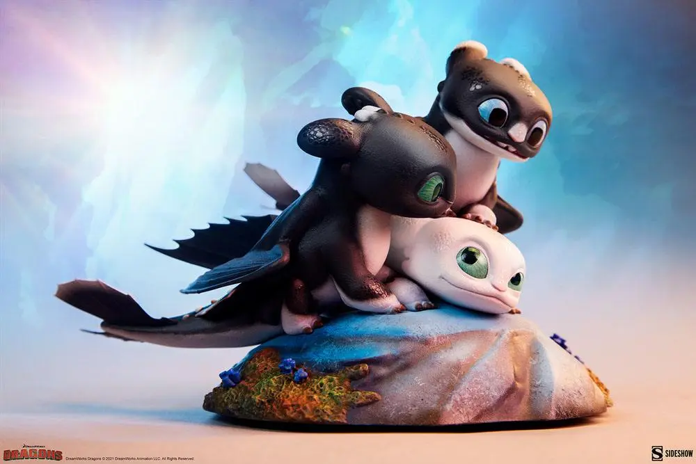 How to Train Your Dragon: The Hidden World Statue Dart, Pouncer and Ruffrunner 15 cm termékfotó