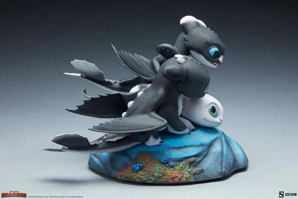 How to Train Your Dragon: The Hidden World Statue Dart, Pouncer and Ruffrunner 15 cm termékfotó