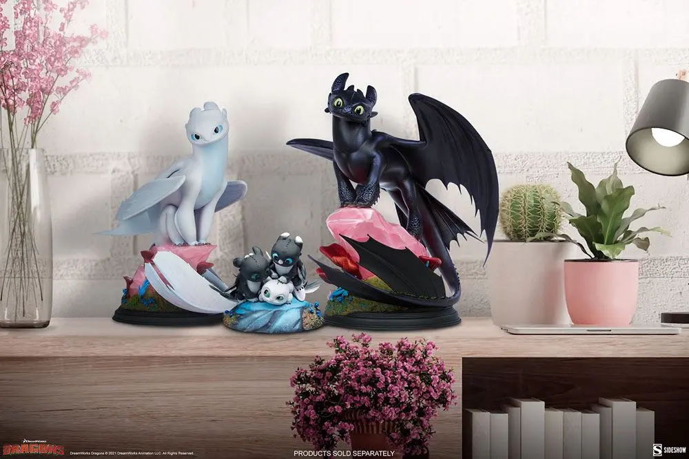 How to Train Your Dragon: The Hidden World Statue Dart, Pouncer and Ruffrunner 15 cm termékfotó