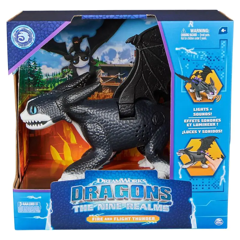 How to Train Your Dragon The Nine Realms Fire and Flight Thunder interactive dragon product photo