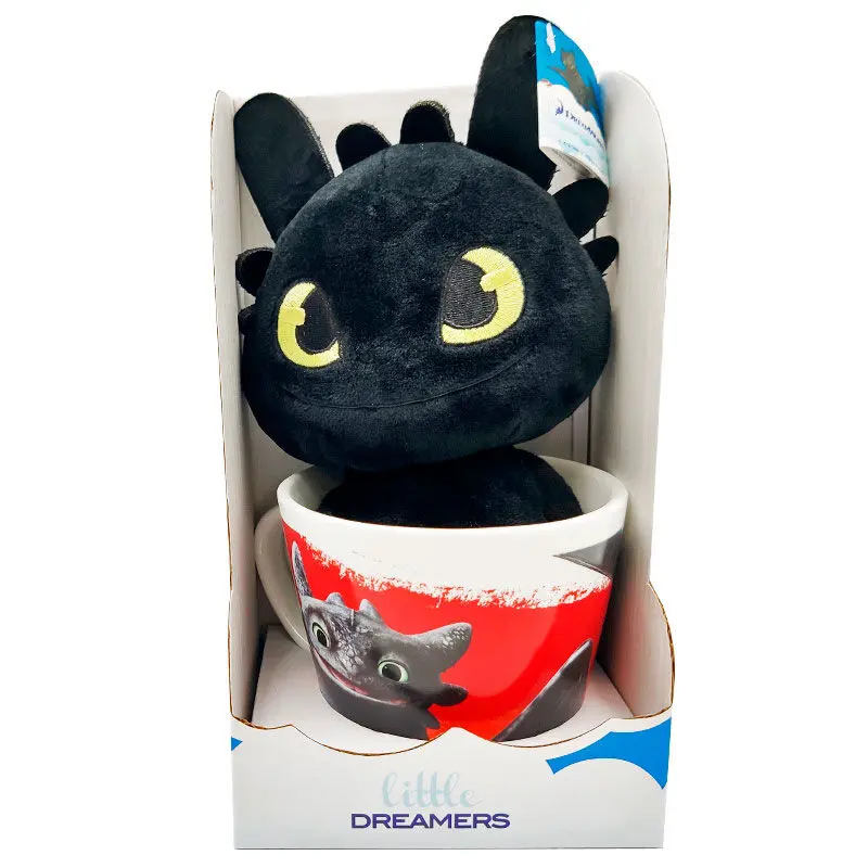 How to Train Your Dragon Toothless Mug + plush toy 18cm product photo