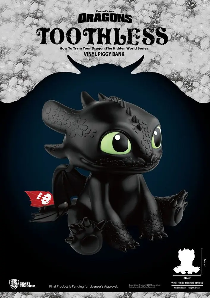 How To Train Your Dragon Piggy Vinyl Bank Toothless 30 cm termékfotó