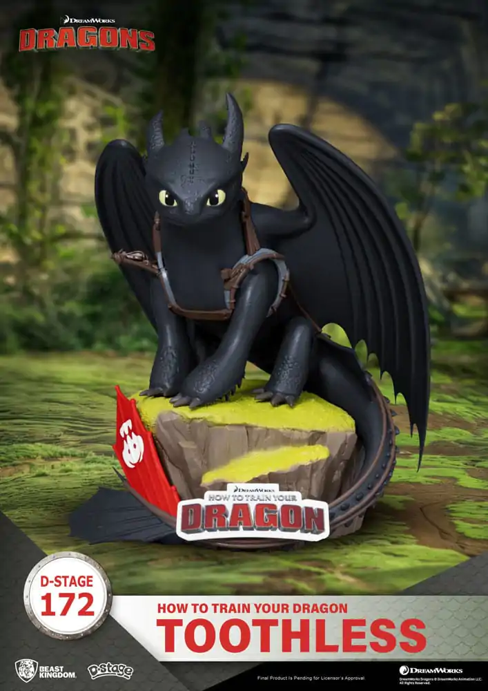 How To Train Your Dragon Toothless Statue 14 cm termékfotó