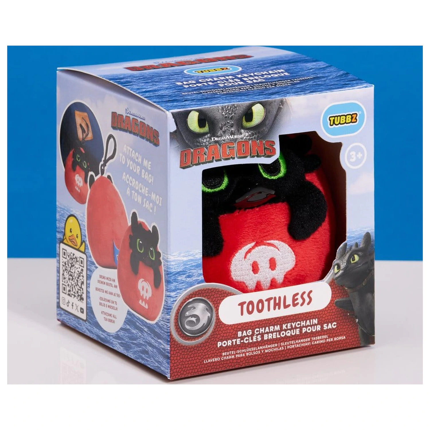 How to Train Your Dragon Tubbz Bag Charm Toothless product photo