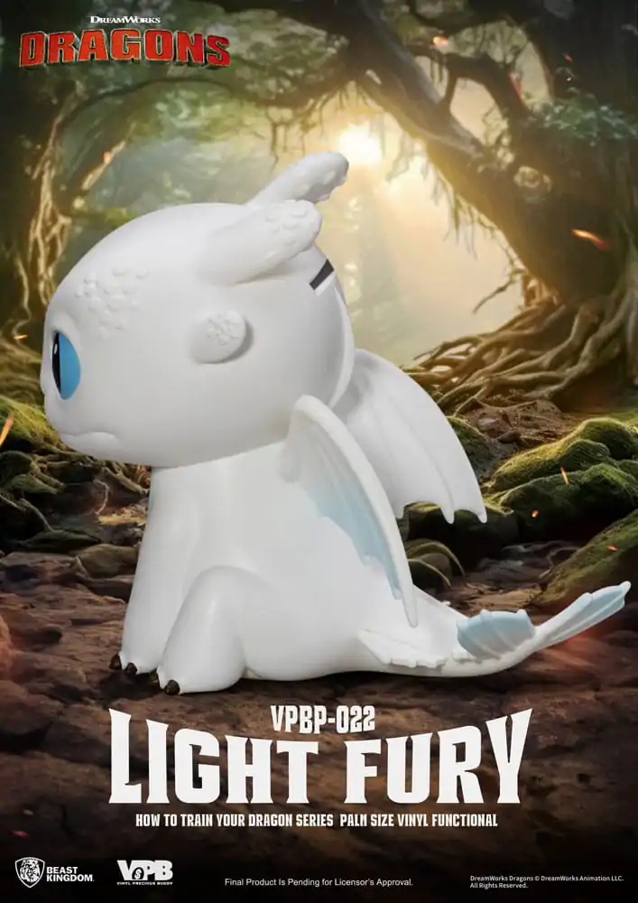 How To Train Your Dragon Piggy Vinyl Bank Light Fury 12 cm product photo