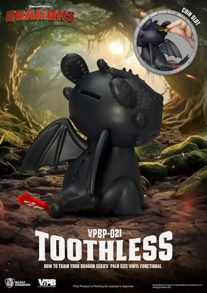 How to Train Your Dragon Piggy Vinyl Bank Toothless 12 cm product photo