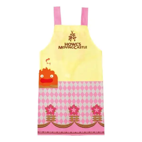 Howl's Moving Castle Apron Calcifer & Flower product photo