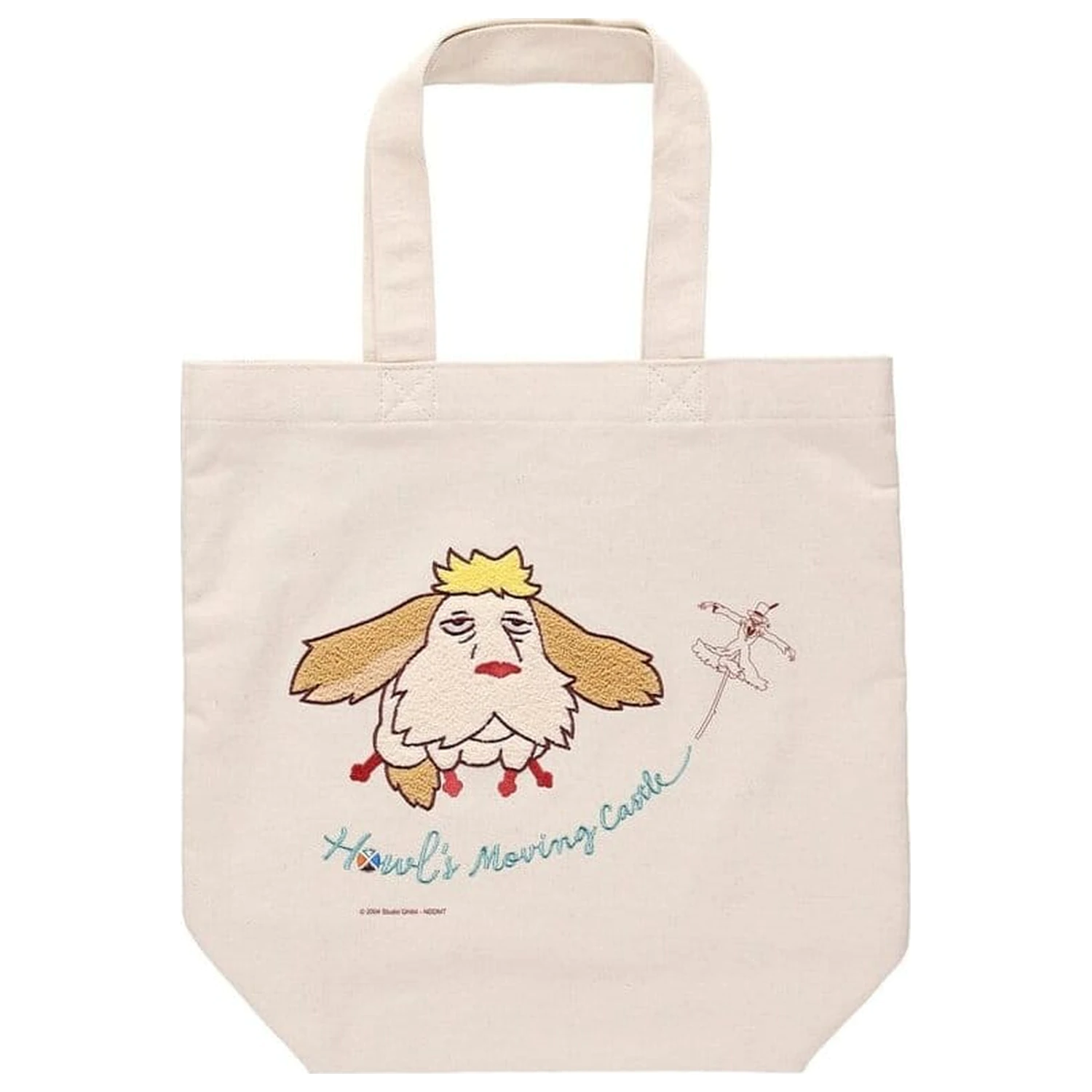 Howl's Moving Castle Tote Bag Embroidery Canvas Flying Heen product photo