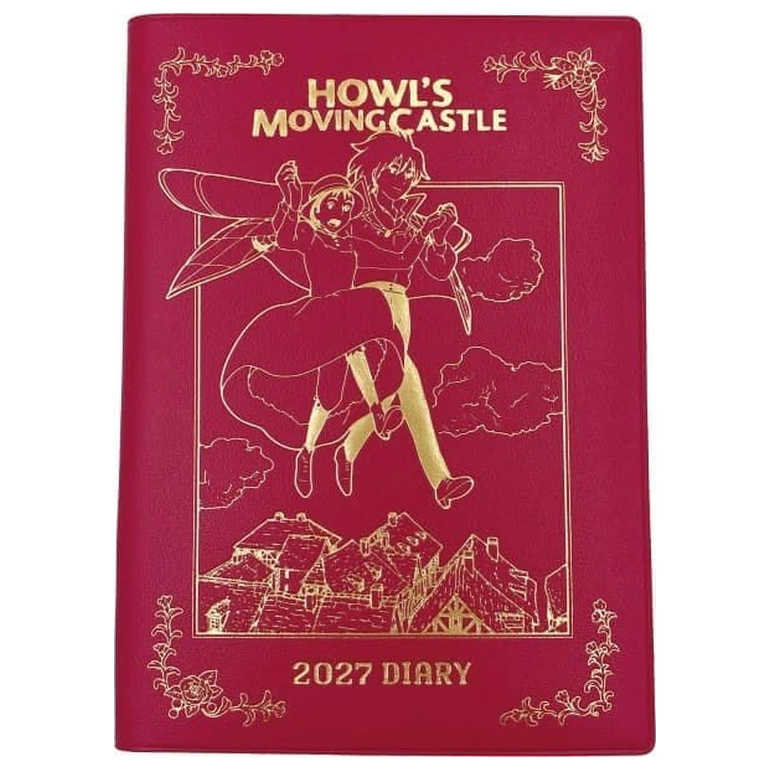 Howl's Moving Castle Diary Hauru & Sophie red gold foil product photo