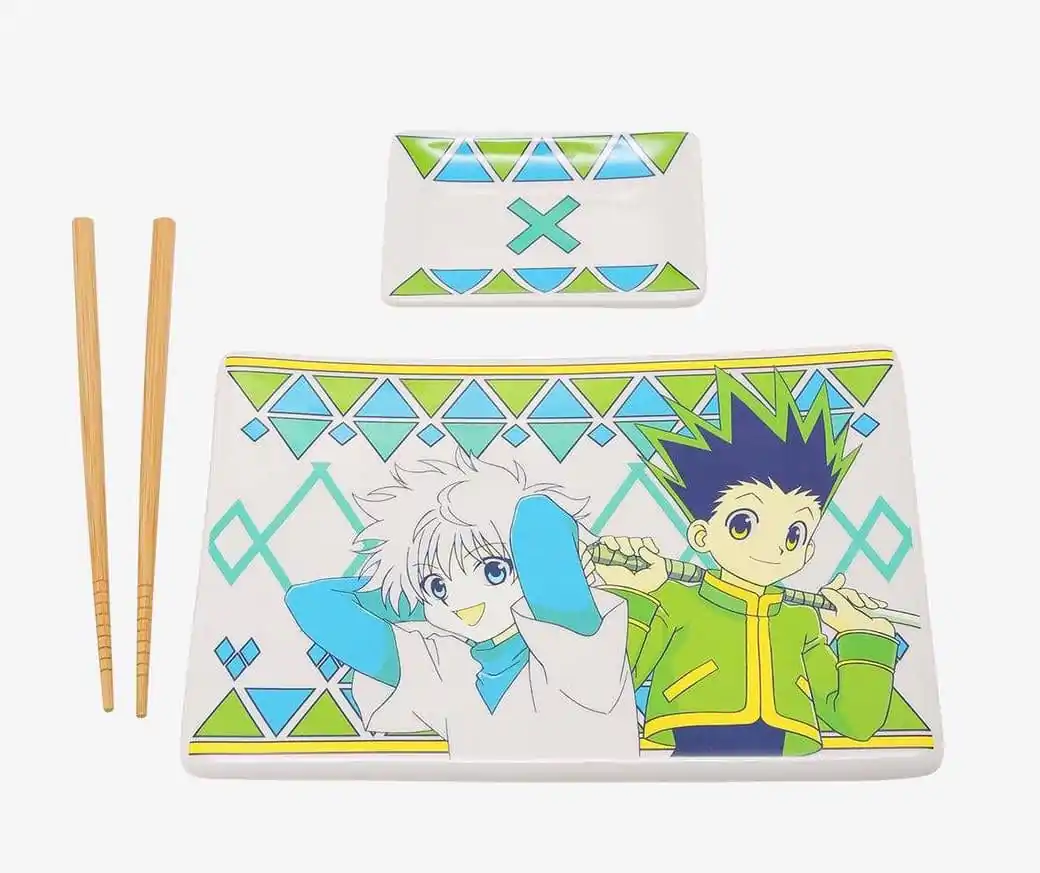 Hunter x Hunter Ceramic Sushi Set with Chopsticks Gon & Killua product photo