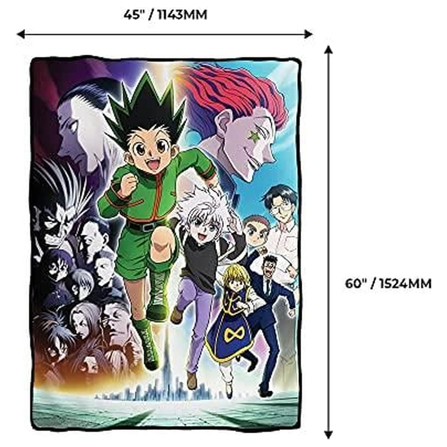 Hunter x Hunter Group Blanket 114x152cm product photo