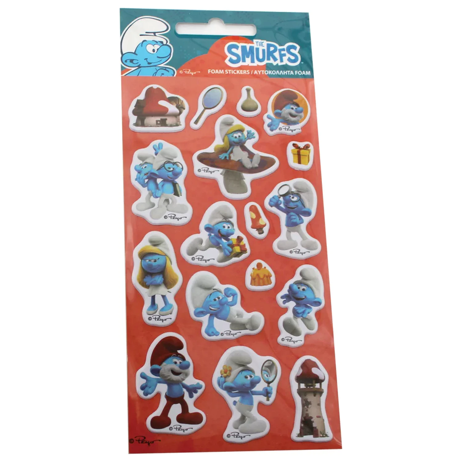 The Smurfs Dome Puffy Sponge Sticker Set product photo