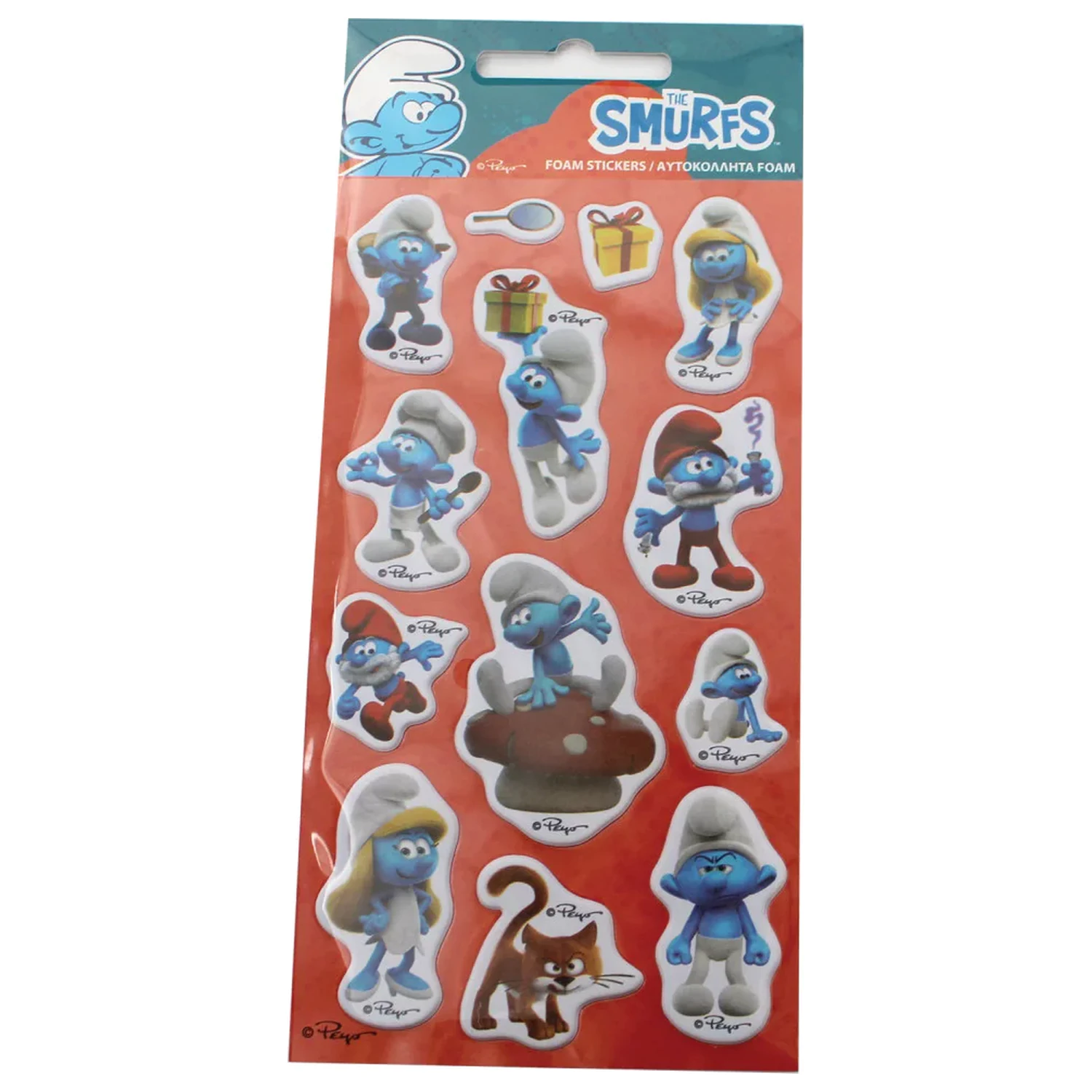 The Smurfs Gift Puffy Sponge Sticker Set product photo