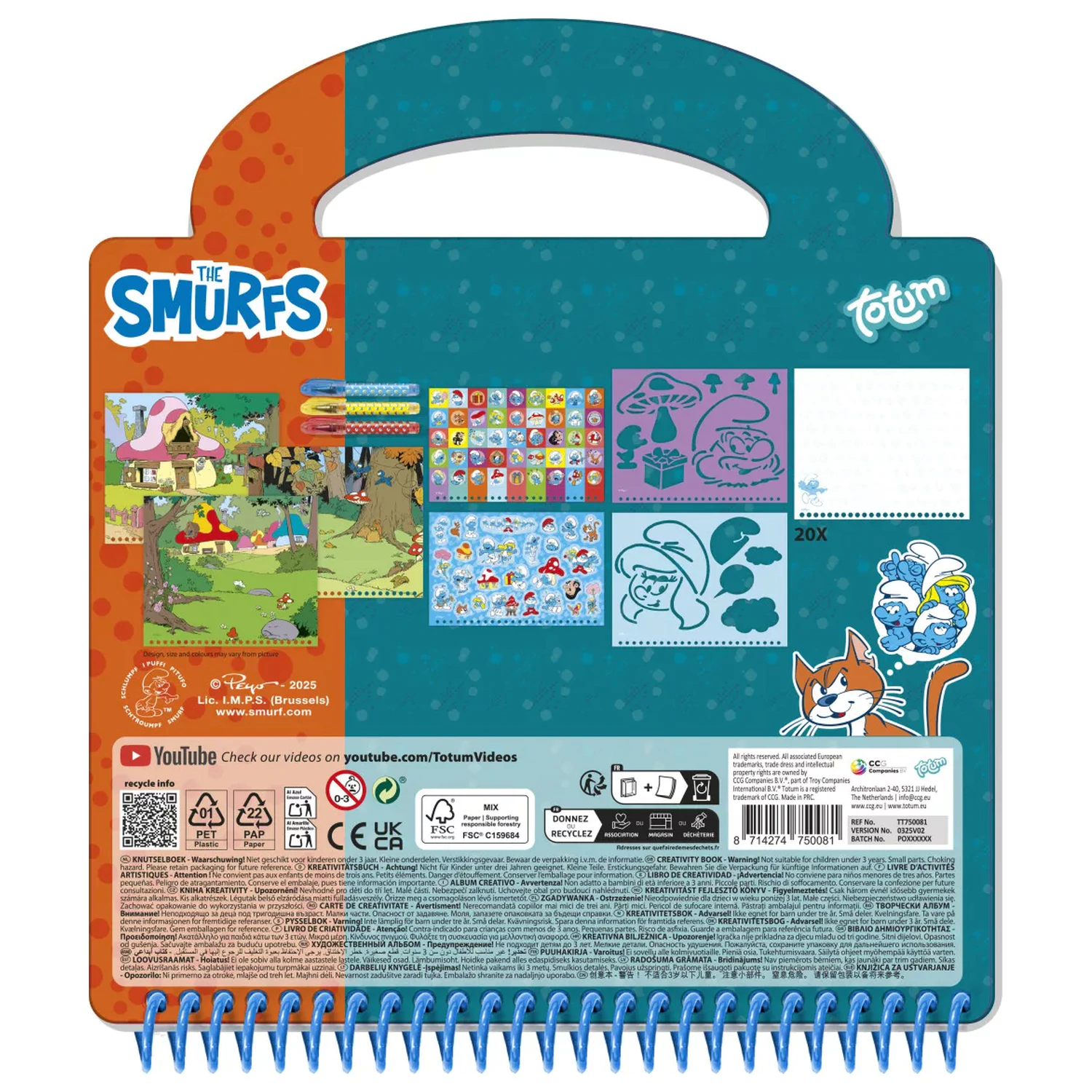 Smurfs Happy activity set product photo