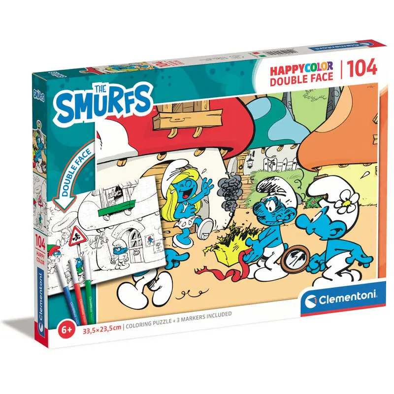 The Smurfs Happy Color puzzle 104pcs product photo