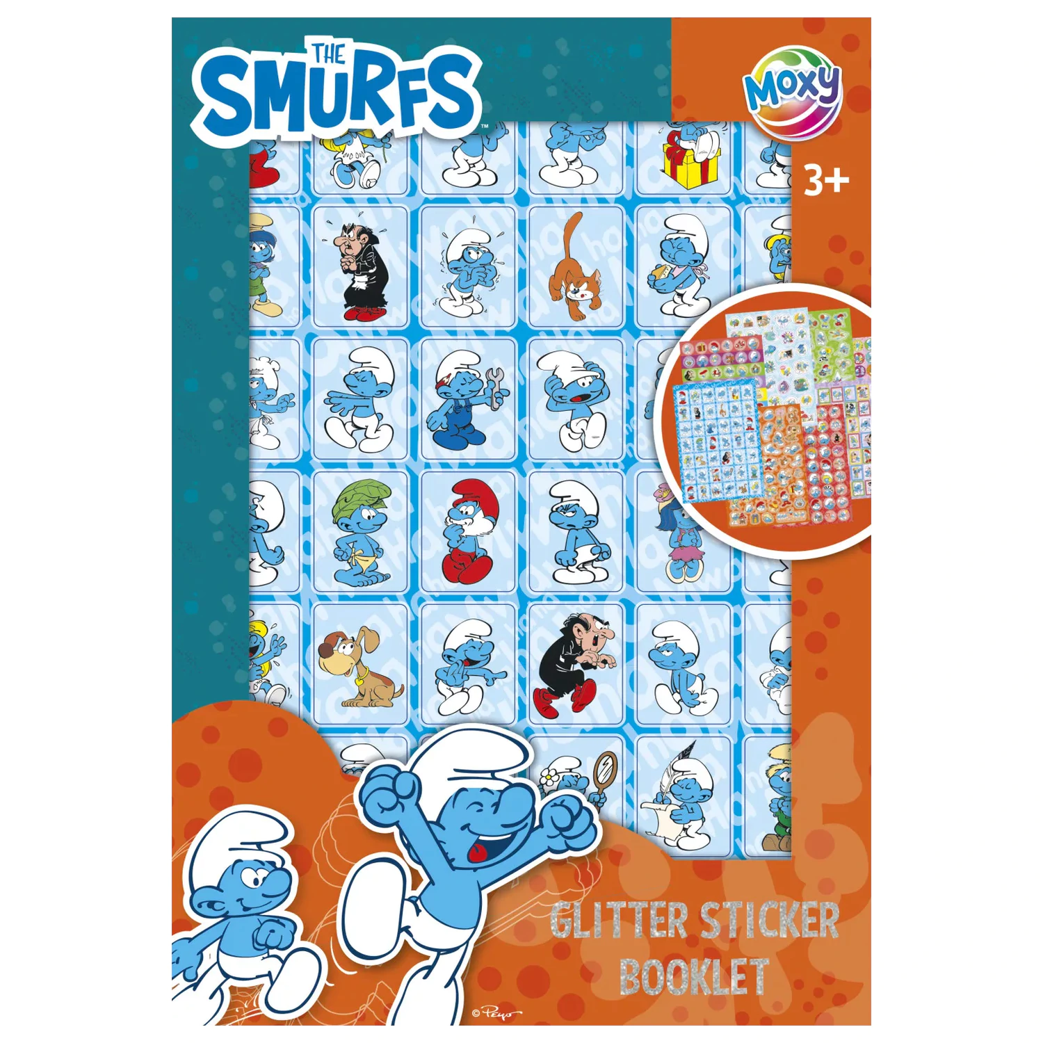 The Smurfs Happy Glitter Sticker Set 8 Sheets product photo