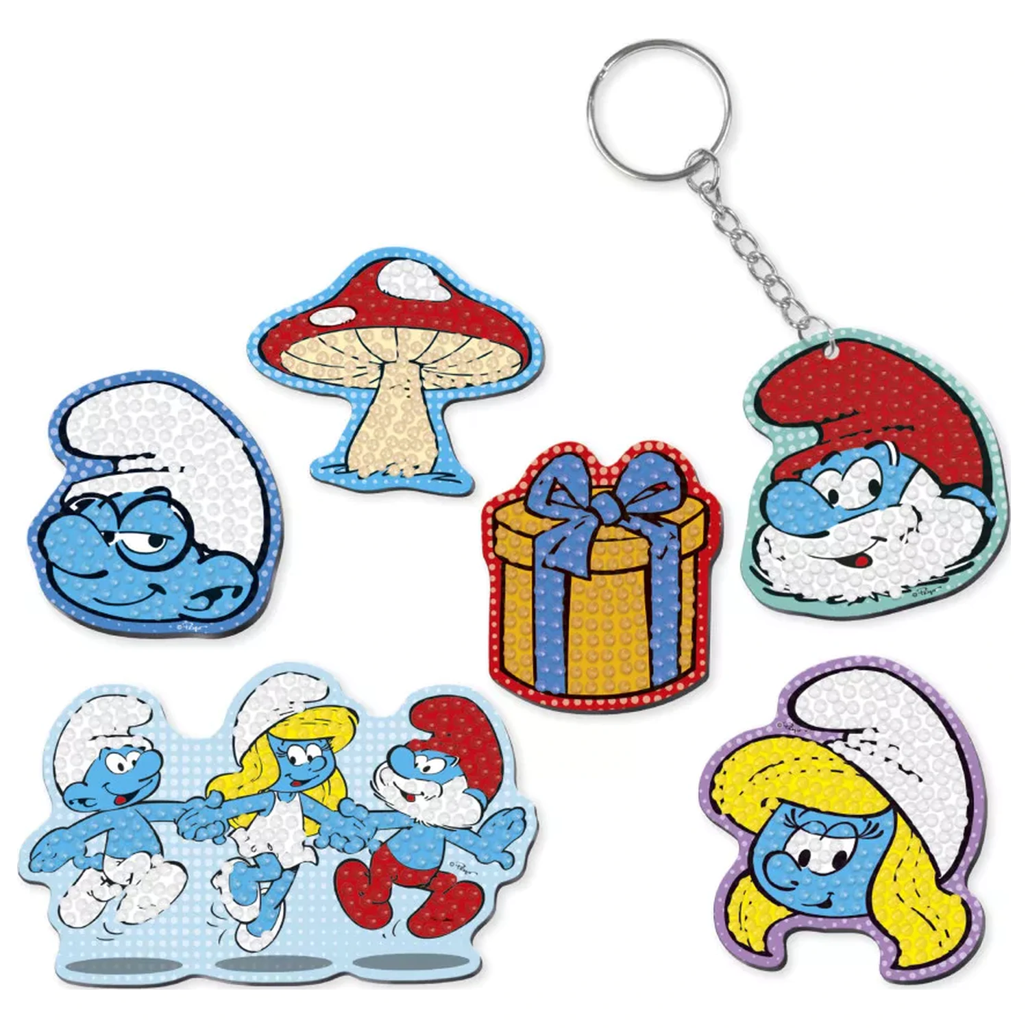 The Smurfs Happy Diamond-Dot Magnetic Set product photo