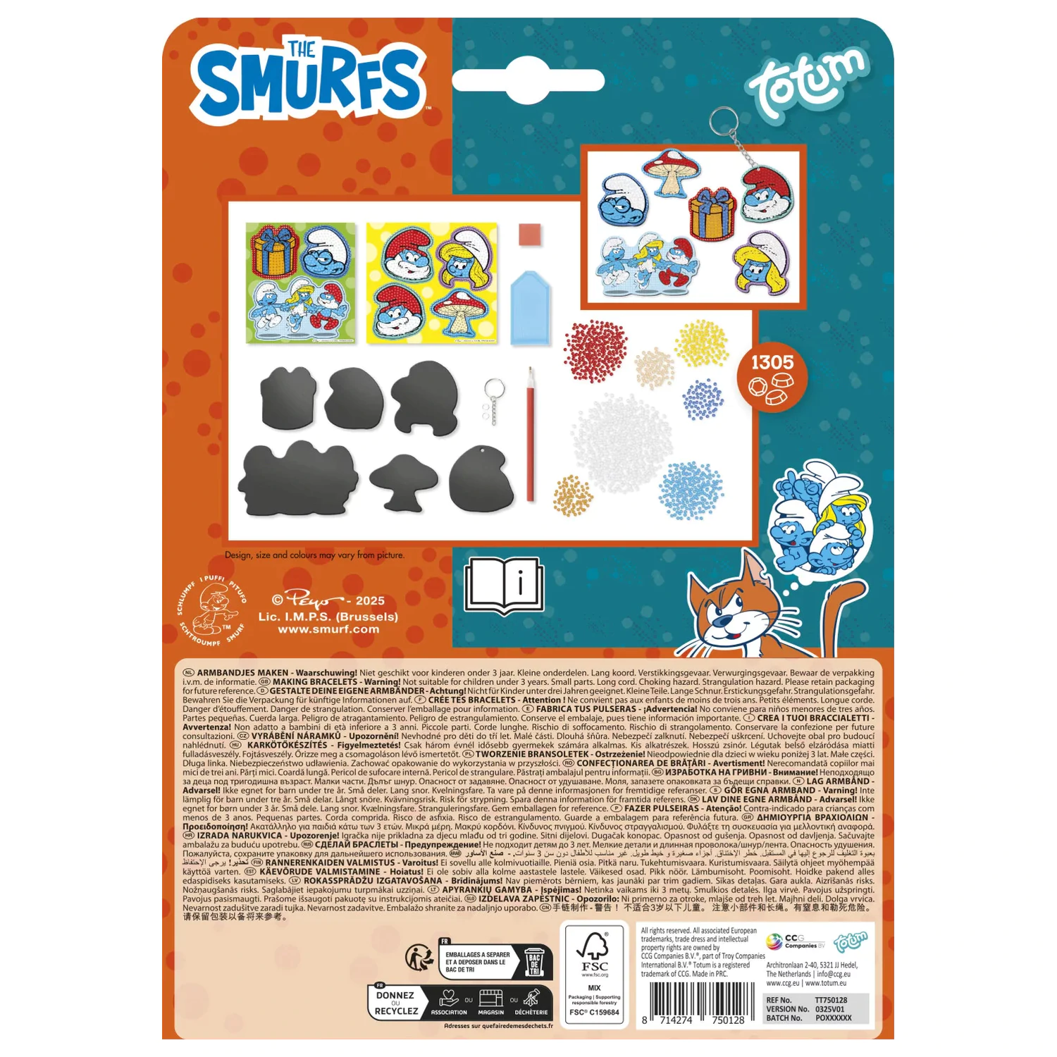 The Smurfs Happy Diamond-Dot Magnetic Set product photo
