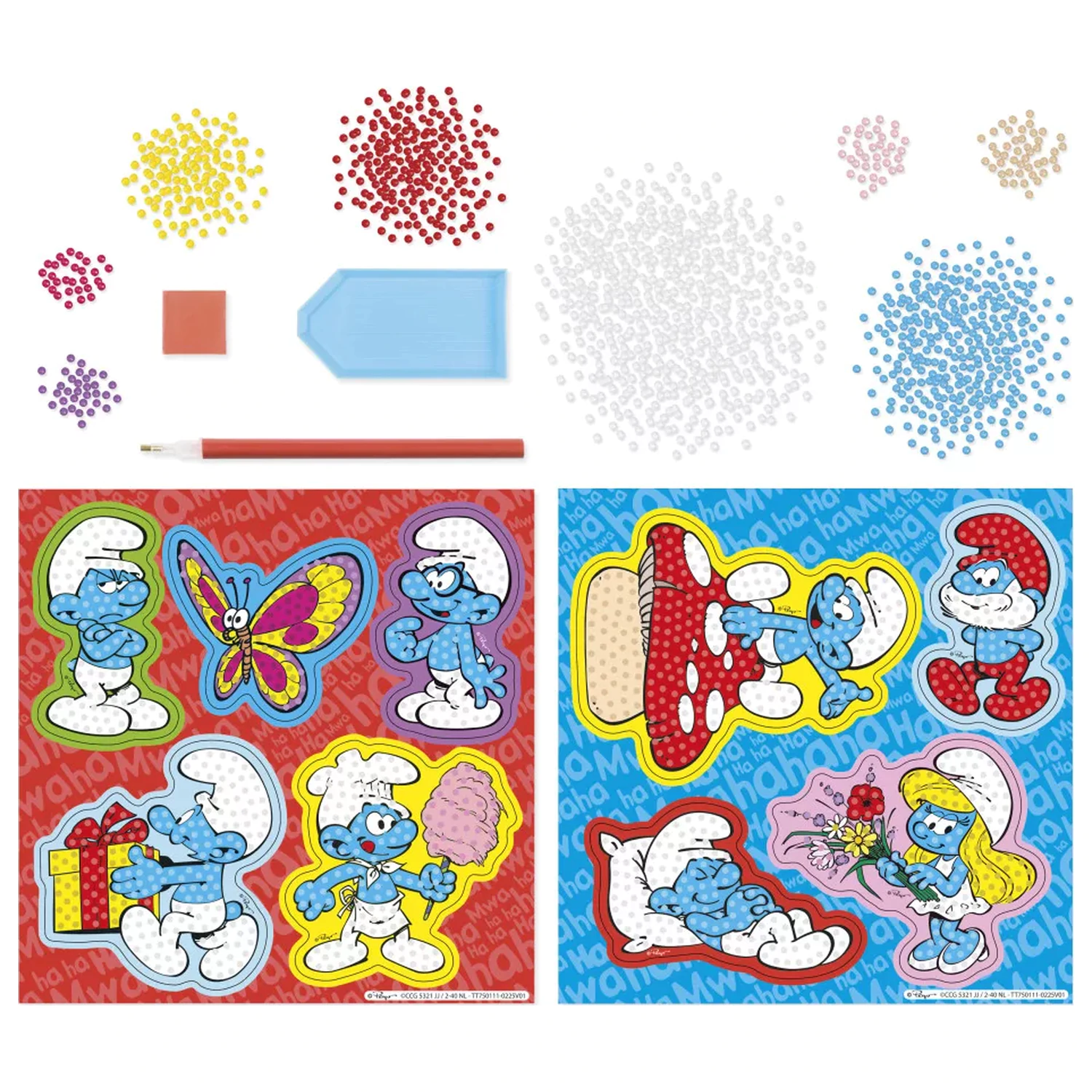 The Smurfs Happy Diamond Dotz Sticker 9-Piece product photo
