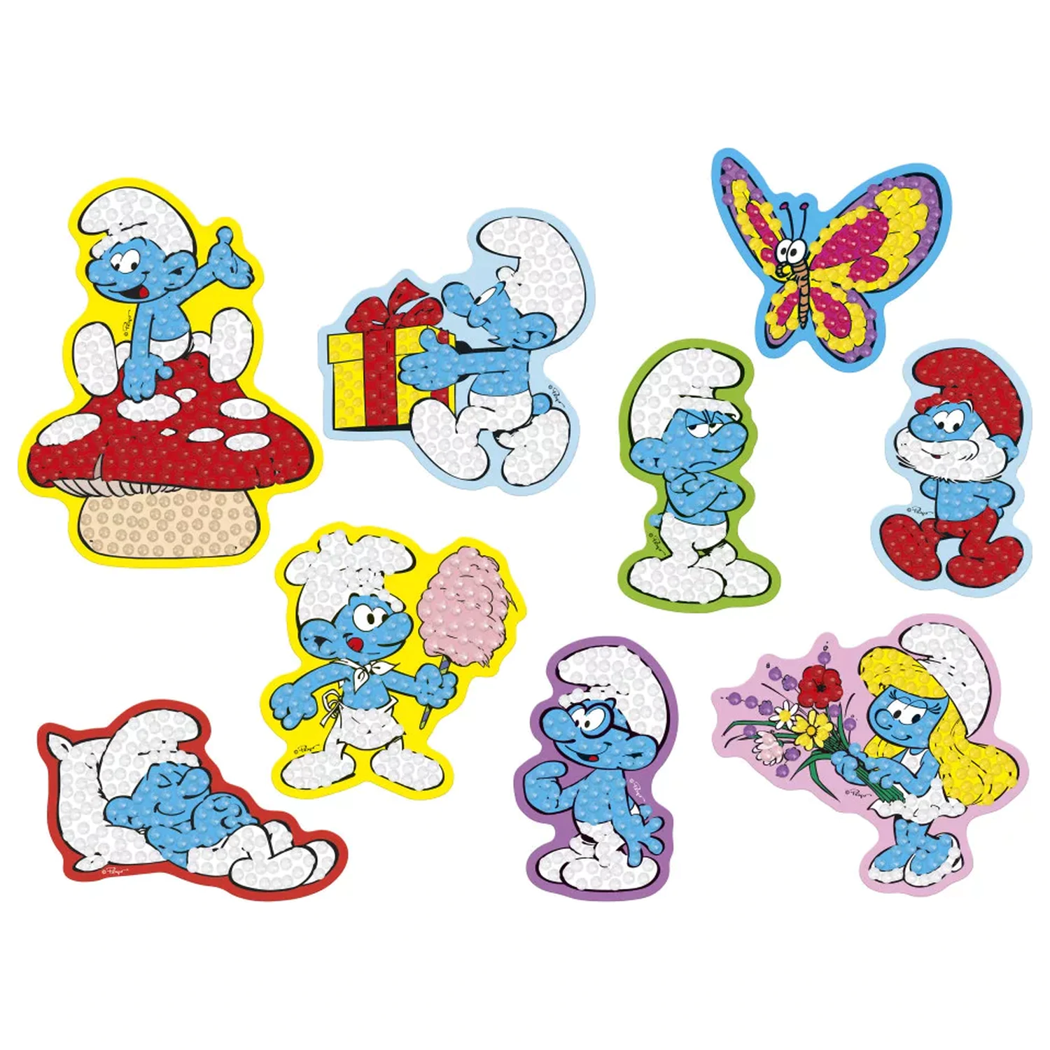 The Smurfs Happy Diamond Dotz Sticker 9-Piece product photo
