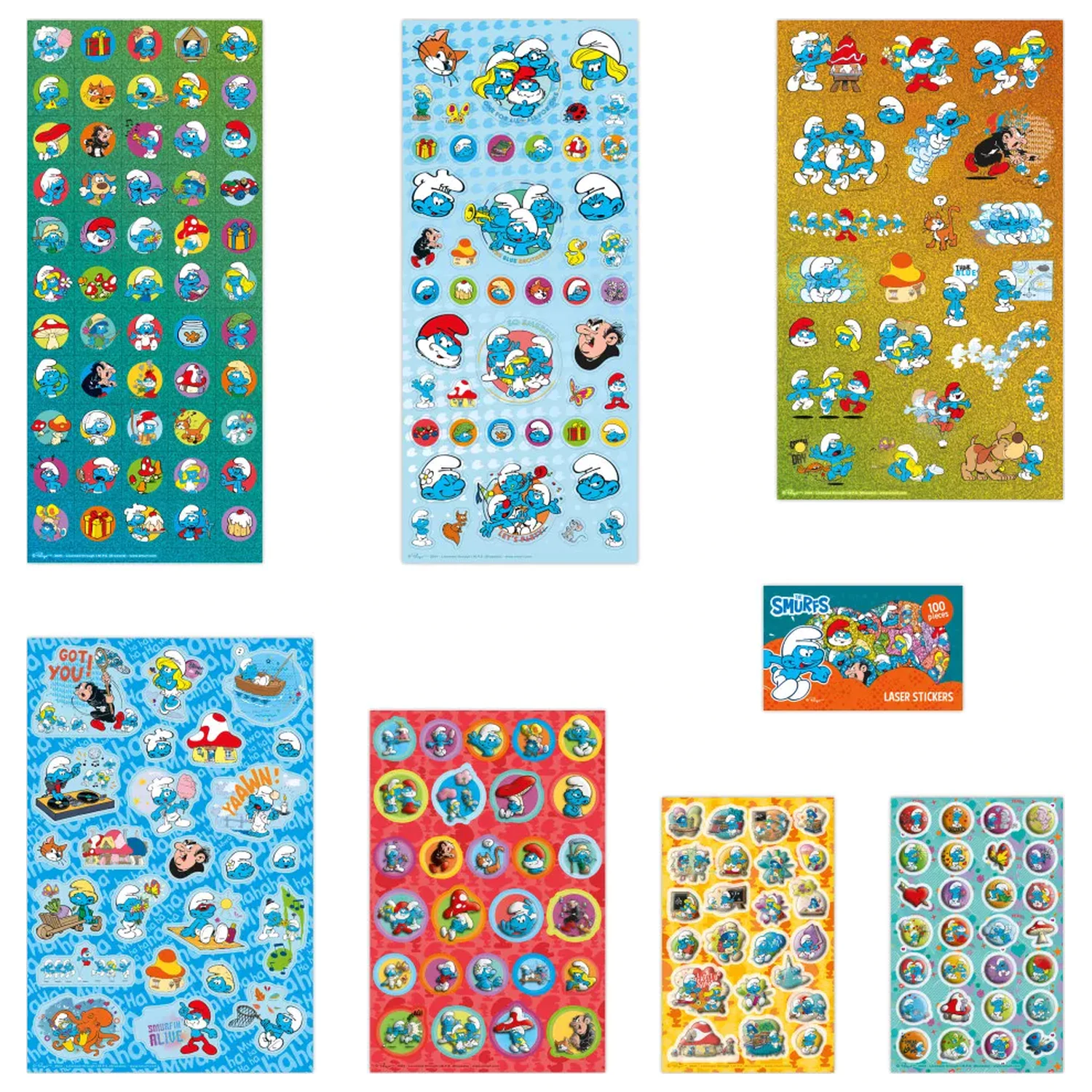 The Smurfs Happy Super Sticker Set product photo