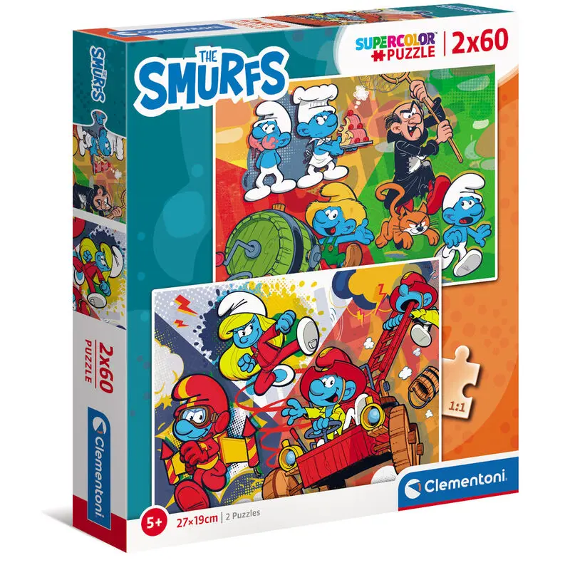 The Smurfs puzzle 2x60pcs product photo
