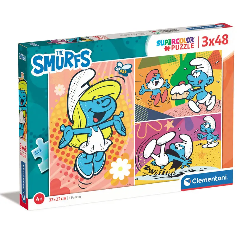 The Smurfs puzzle 3x48pcs product photo