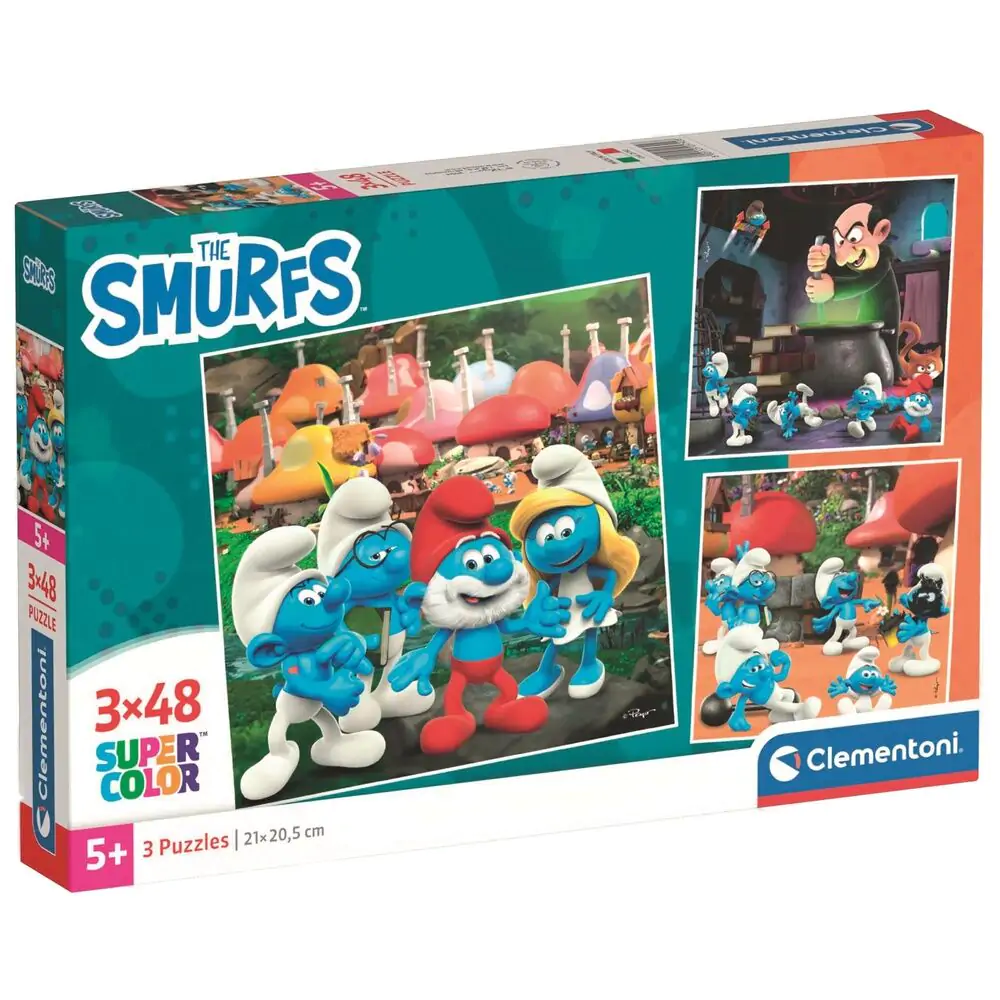 The Smurfs puzzle 3x48pcs product photo