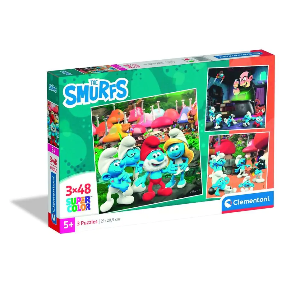 The Smurfs puzzle 3x48pcs product photo