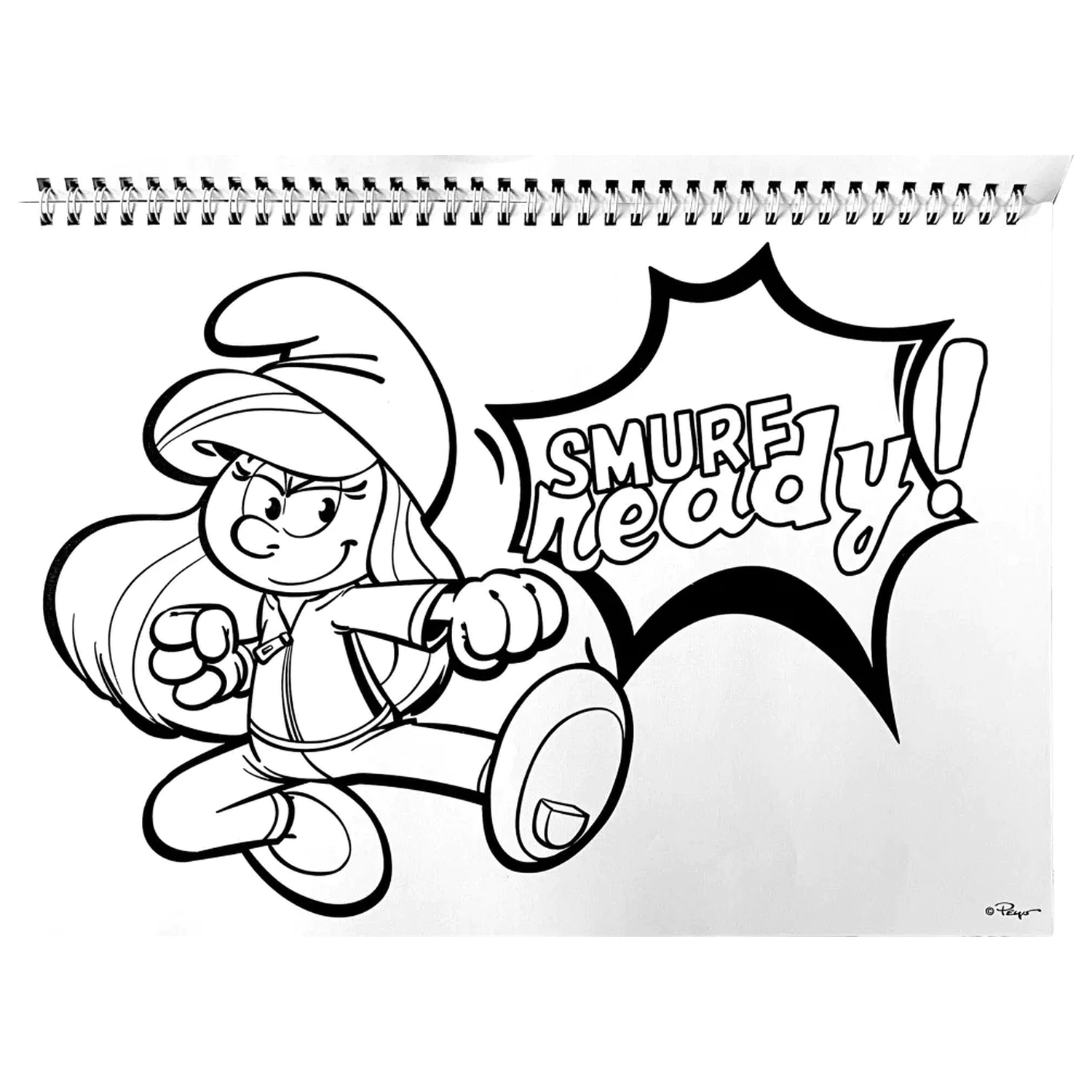 The Smurfs Village A/4 Spiral Sketchbook 40 Pages with Stickers product photo