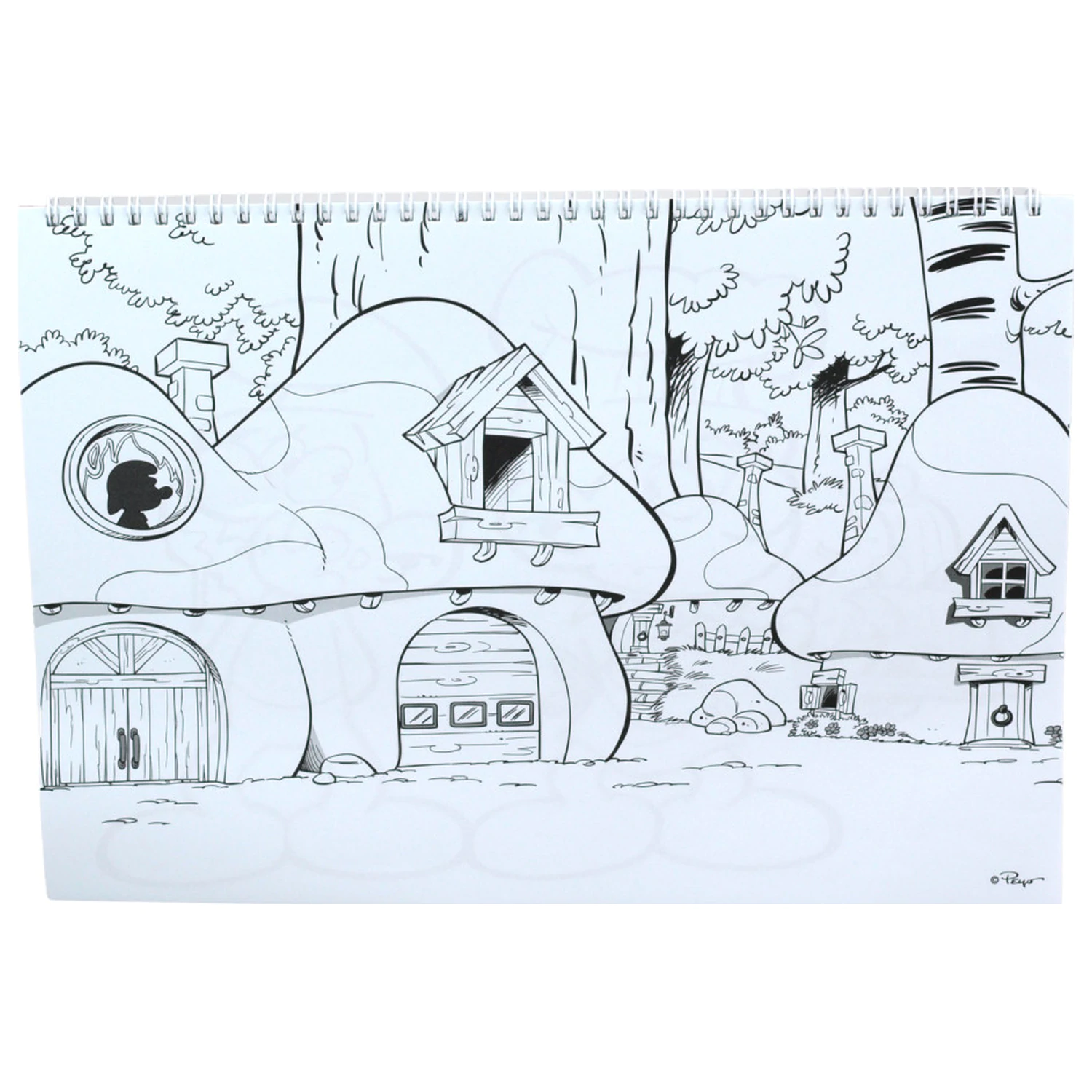 Smurfs Village A/4 Spiral Sketchbook 40 Pages with Stickers product photo