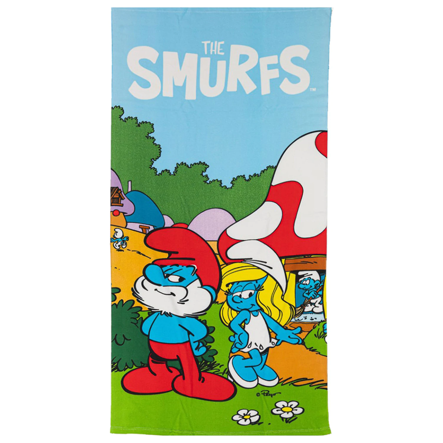 The Smurfs Village Life Towel 70x140cm product photo