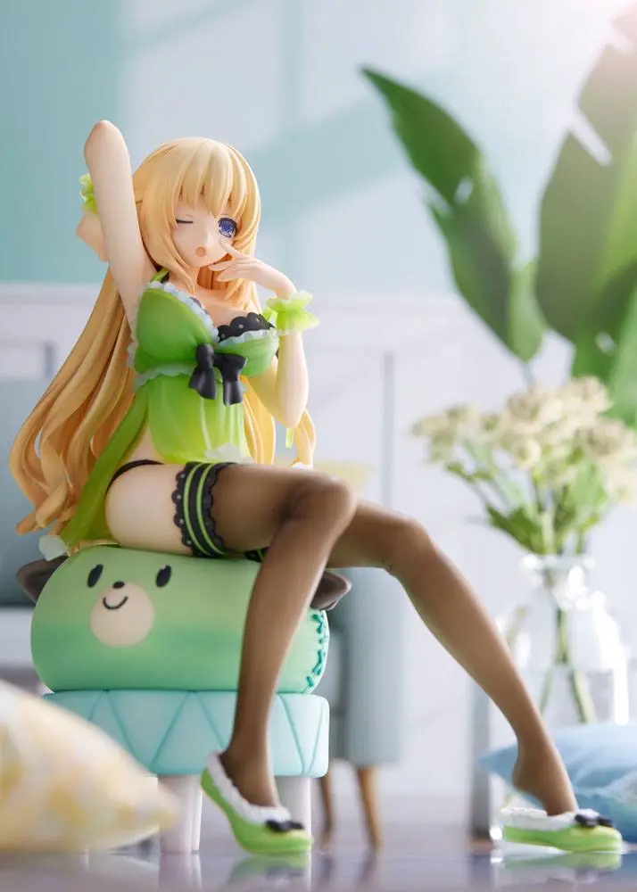 Hyperdimension Neptunia Statue 1/8 Neptunia Vert Waking Up Ver. Limited Edition 17 cm product photo