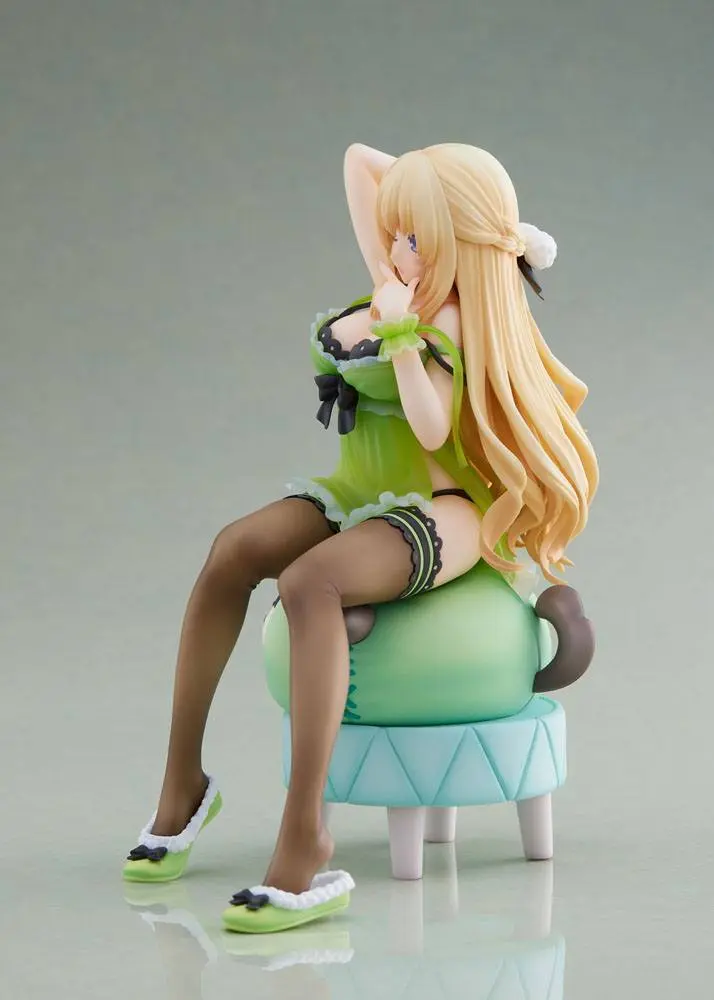 Hyperdimension Neptunia Statue 1/8 Neptunia Vert Waking Up Ver. Limited Edition 17 cm product photo