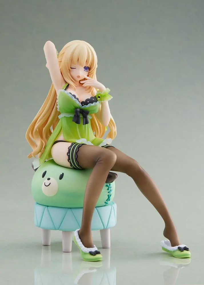 Hyperdimension Neptunia Statue 1/8 Neptunia Vert Waking Up Ver. Limited Edition 17 cm product photo