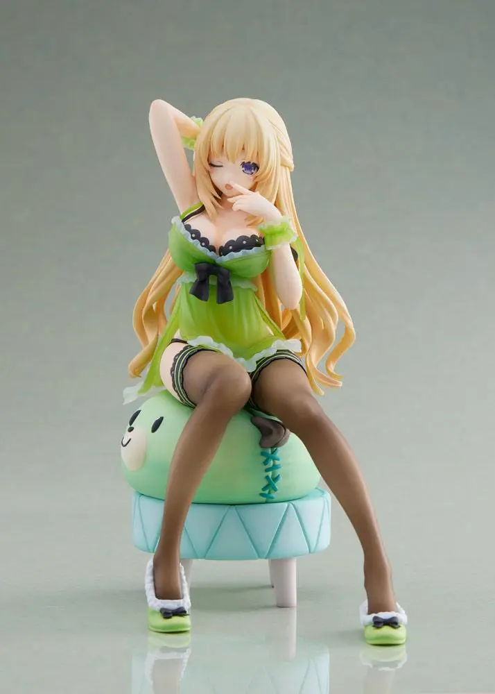 Hyperdimension Neptunia Statue 1/8 Neptunia Vert Waking Up Ver. Limited Edition 17 cm product photo