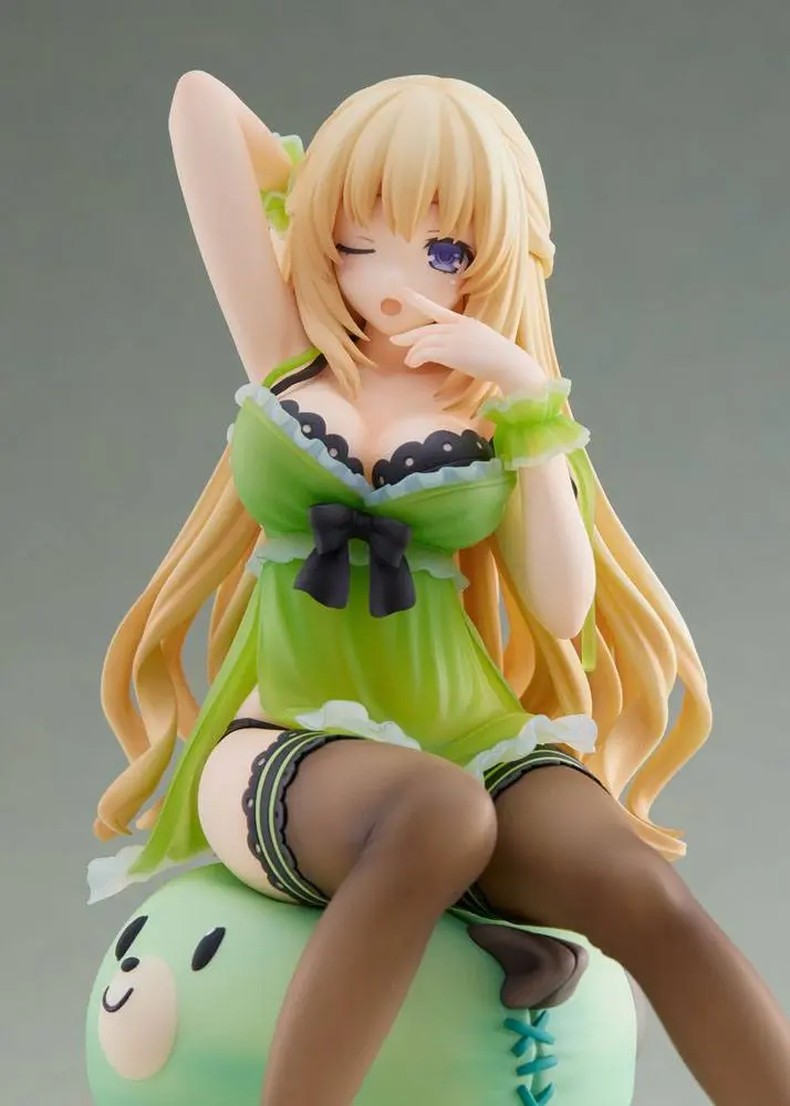 Hyperdimension Neptunia Statue 1/8 Neptunia Vert Waking Up Ver. Limited Edition 17 cm product photo