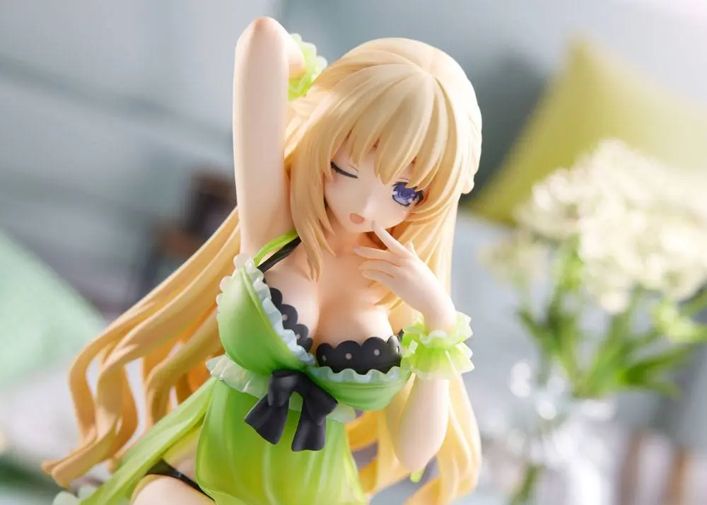 Hyperdimension Neptunia Statue 1/8 Neptunia Vert Waking Up Ver. Limited Edition 17 cm product photo