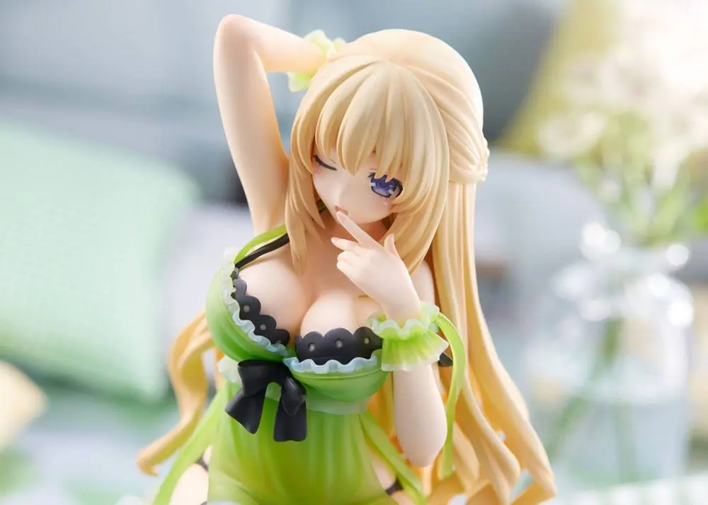 Hyperdimension Neptunia Statue 1/8 Neptunia Vert Waking Up Ver. Limited Edition 17 cm product photo