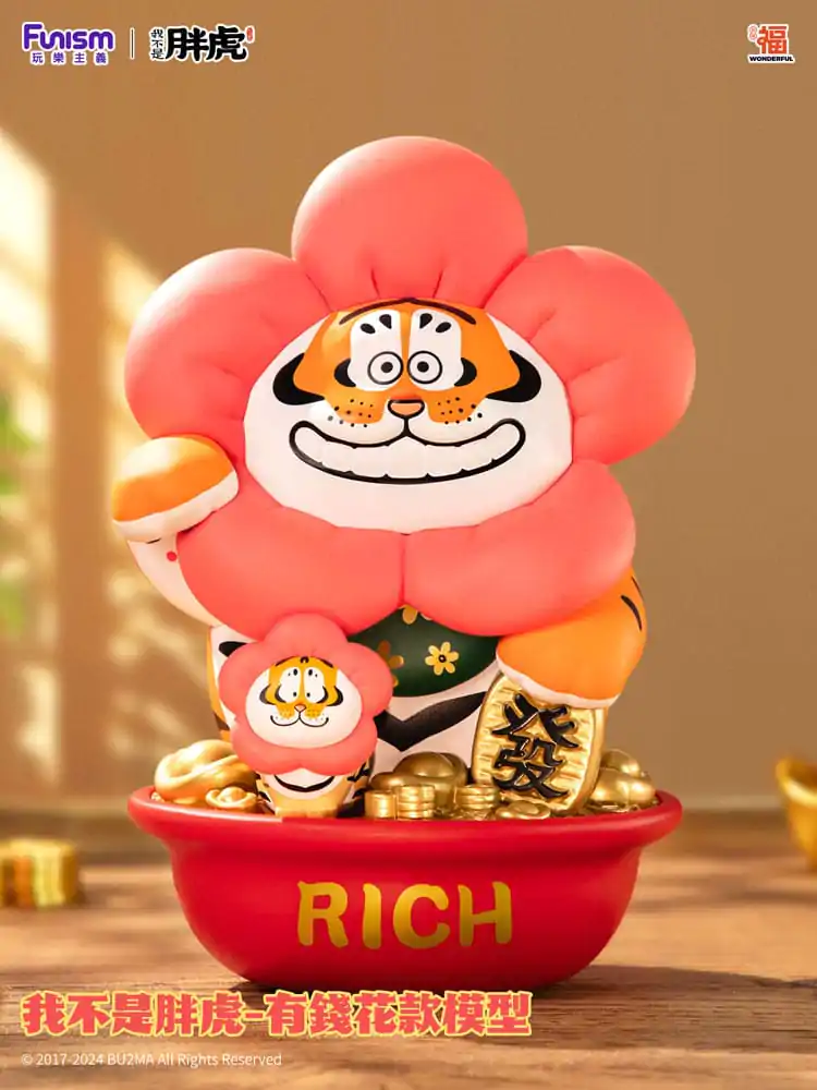 I Am Not Fat Tiger Statue 1/7 Alexander the Tiger Rich Flower 20 cm product photo