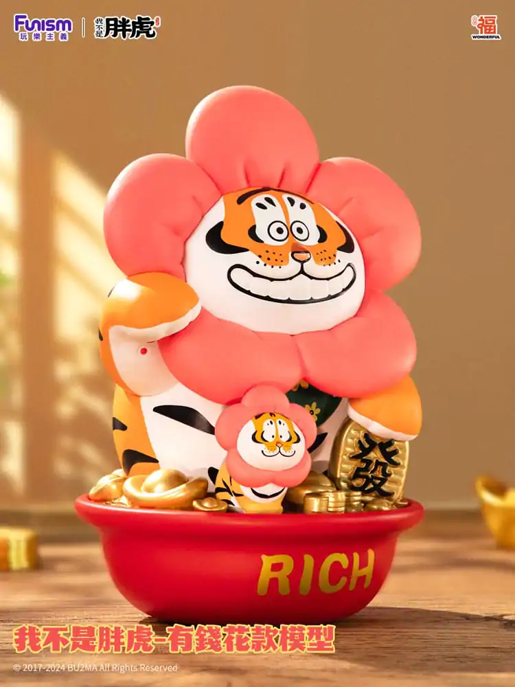 I Am Not Fat Tiger Statue 1/7 Alexander the Tiger Rich Flower 20 cm product photo