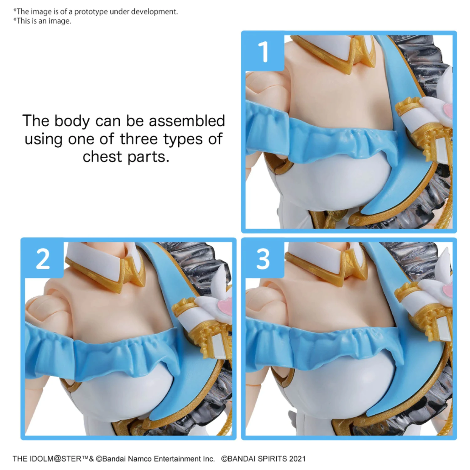 IDOLM@STER Option Body Parts Beyond The Blue Sky 1 Model Kit product photo