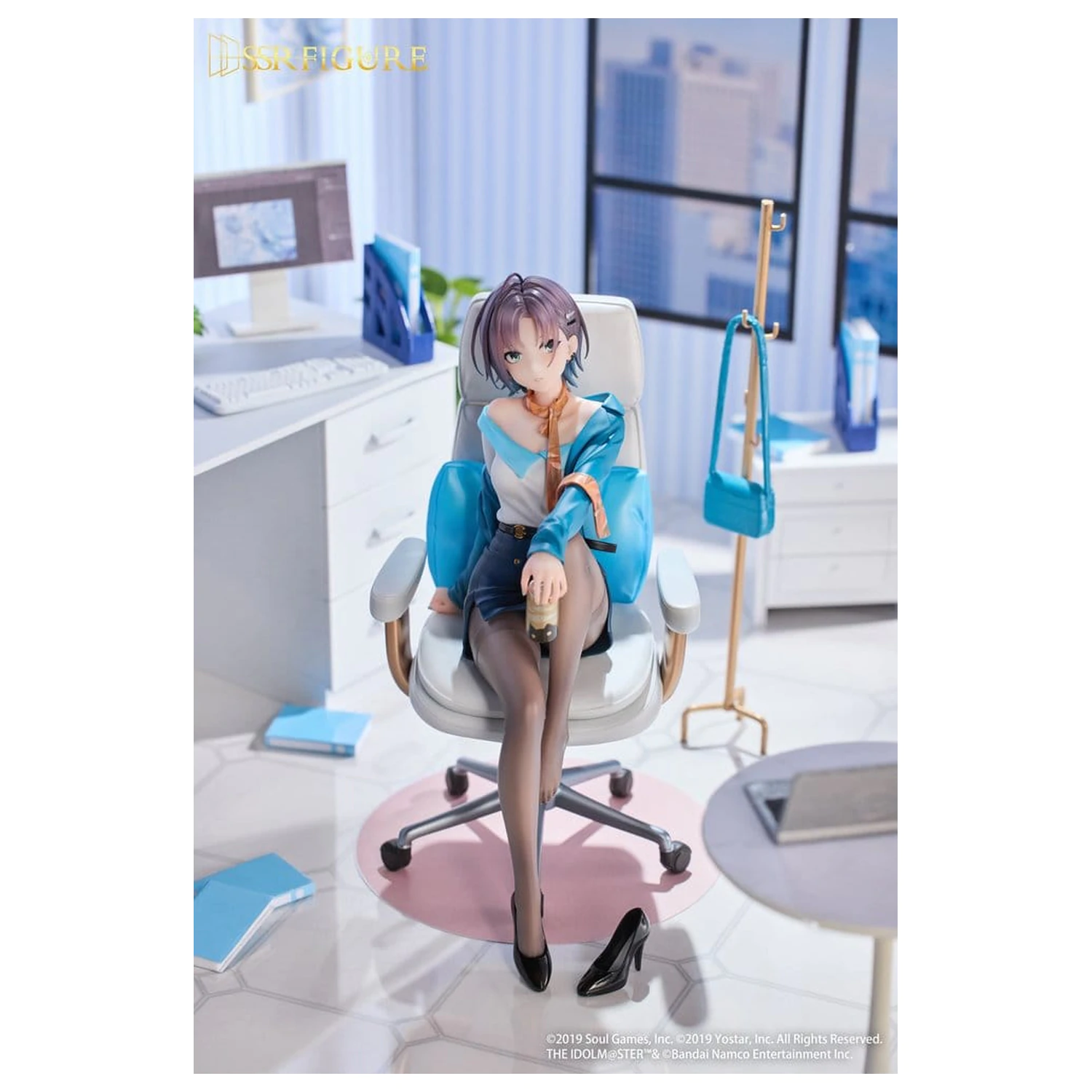 Idolmaster Shiny Colors x Mahjong Soul SSR PVC Statue 1/7 Asakura Tooru Leisurely Grace Ver. 21 cm    product photo