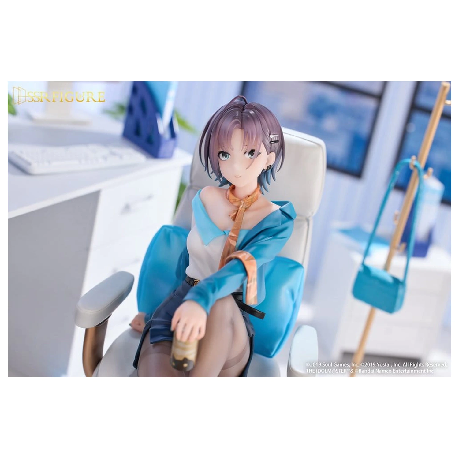 Idolmaster Shiny Colors x Mahjong Soul SSR PVC Statue 1/7 Asakura Tooru Leisurely Grace Ver. 21 cm    product photo