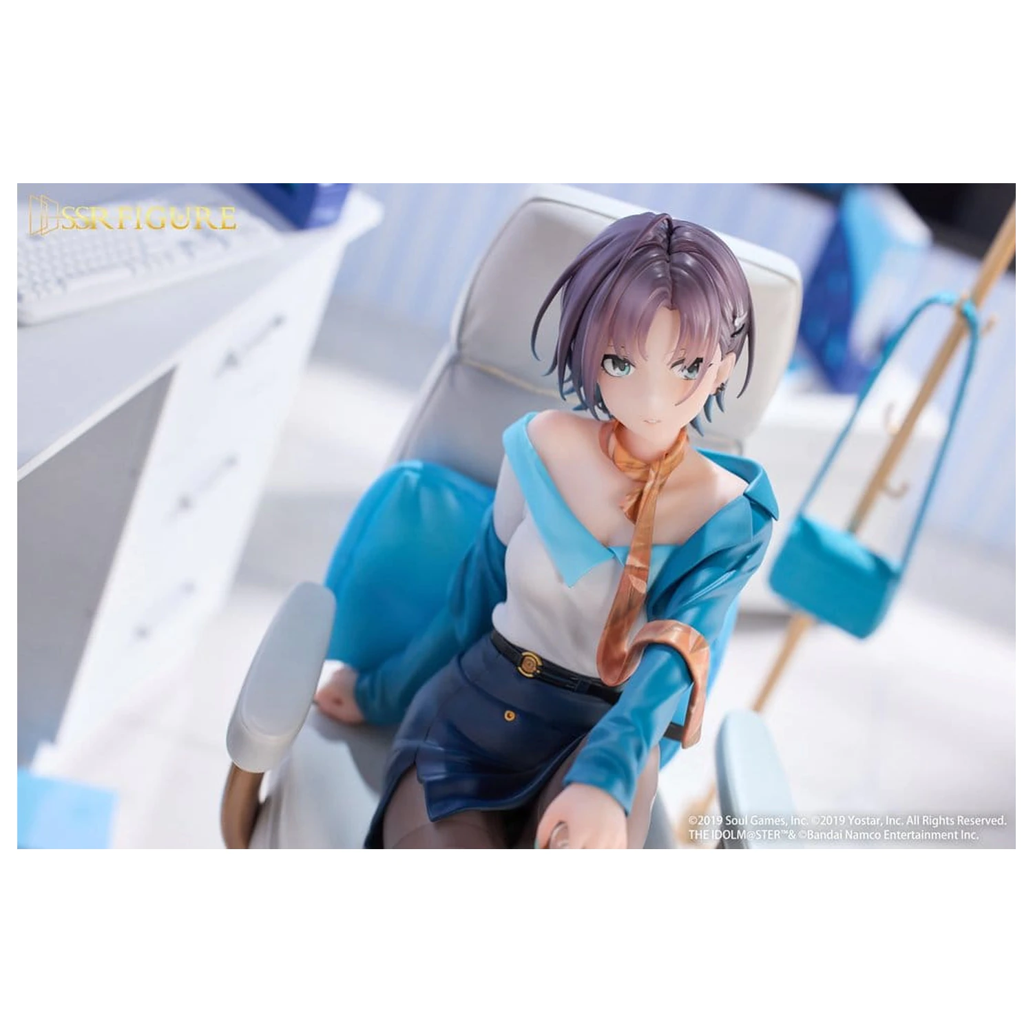Idolmaster Shiny Colors x Mahjong Soul SSR PVC Statue 1/7 Asakura Tooru Leisurely Grace Ver. 21 cm    product photo