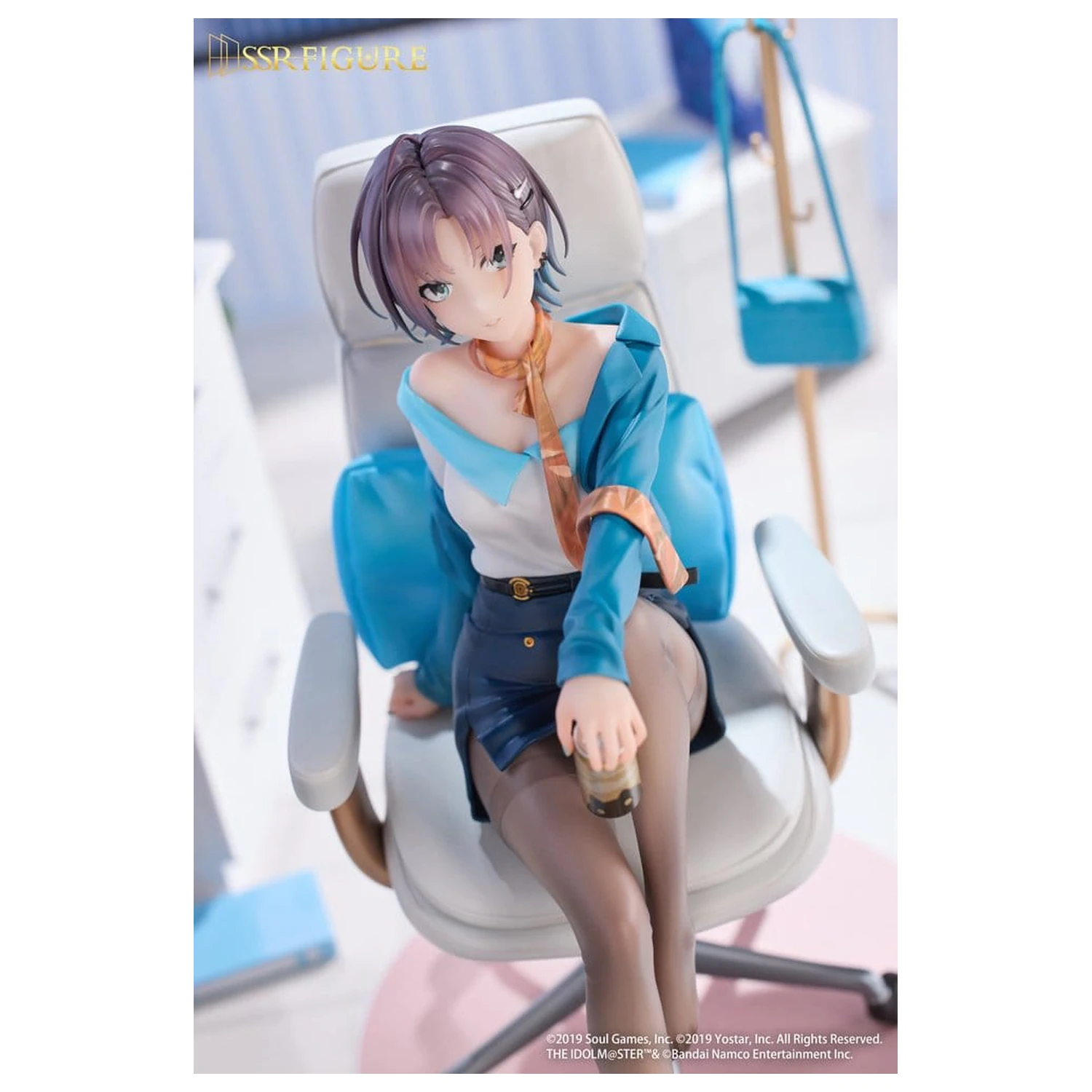 Idolmaster Shiny Colors x Mahjong Soul SSR PVC Statue 1/7 Asakura Tooru Leisurely Grace Ver. 21 cm    product photo