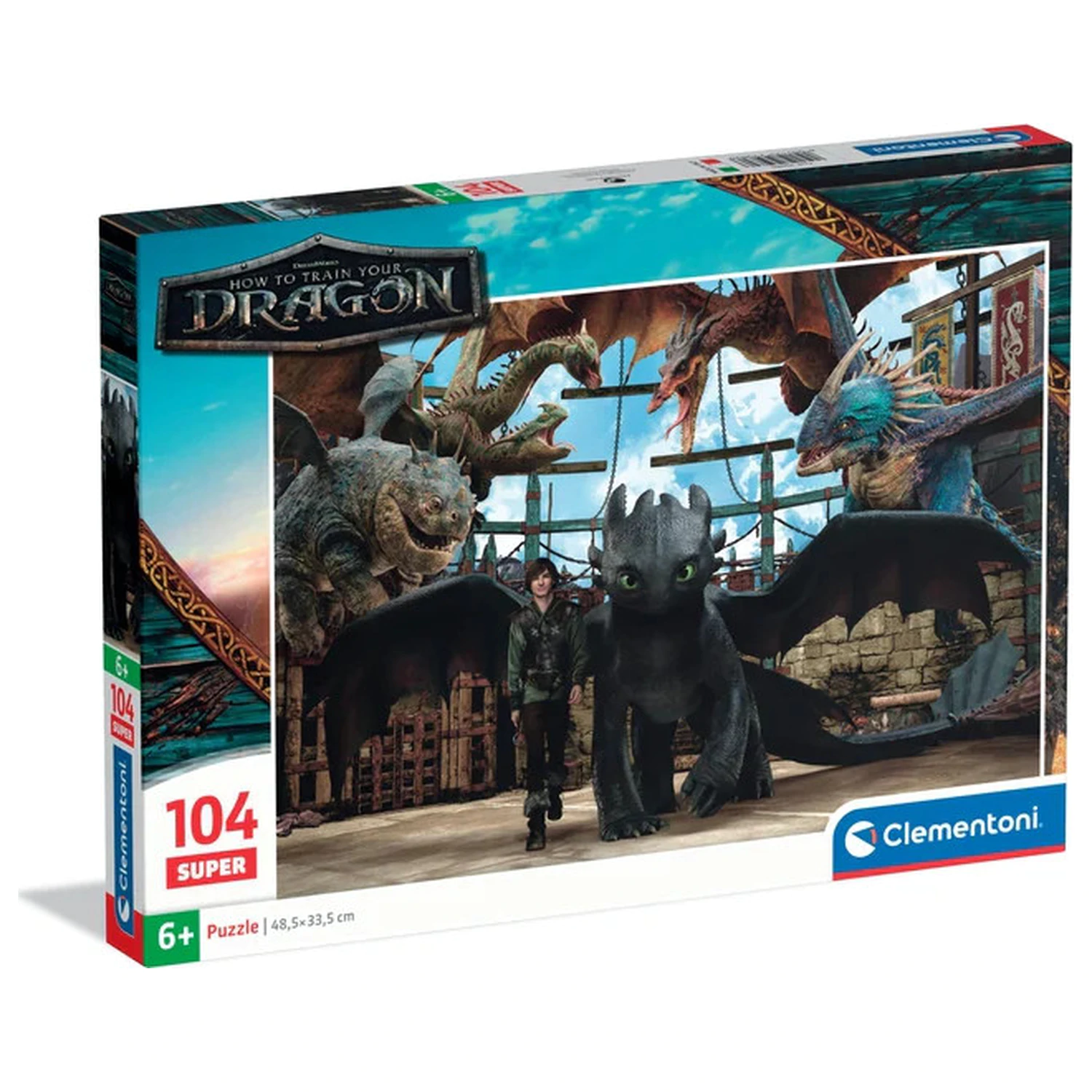 How to Train Your Dragon Arena 104-piece Super puzzle product photo